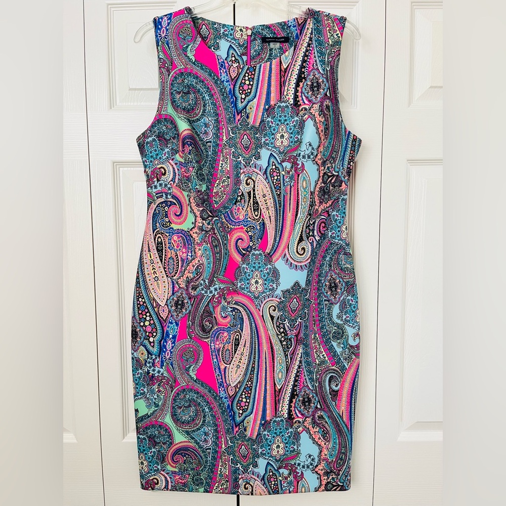 Tommy Hilfiger Paisley Print Sleeveless Dress
